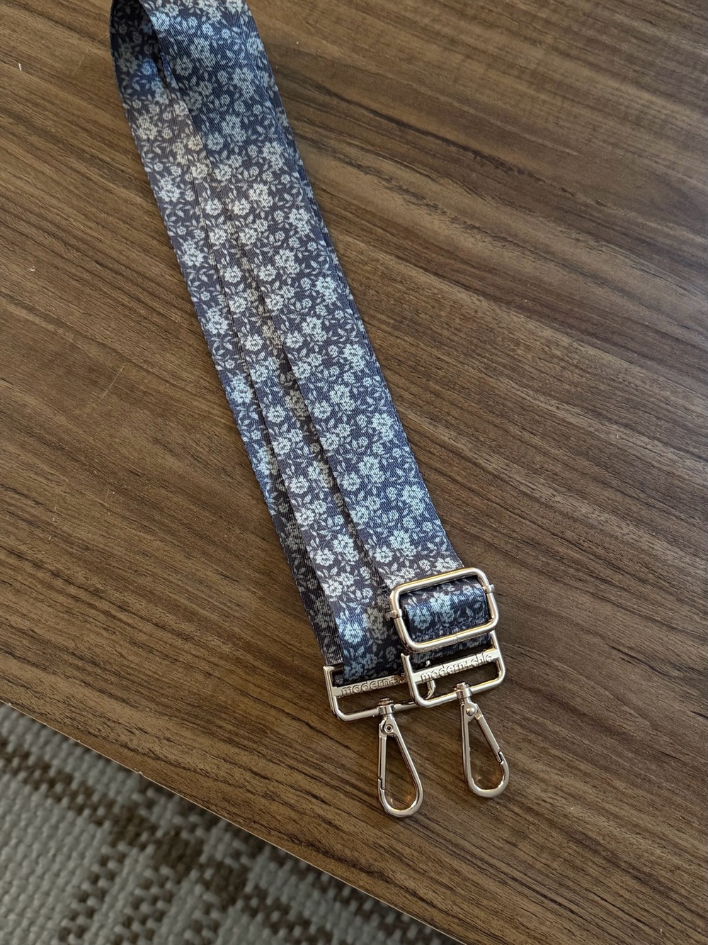 Modern + Chic Adjustable Bag Strap in Cafe Blooms